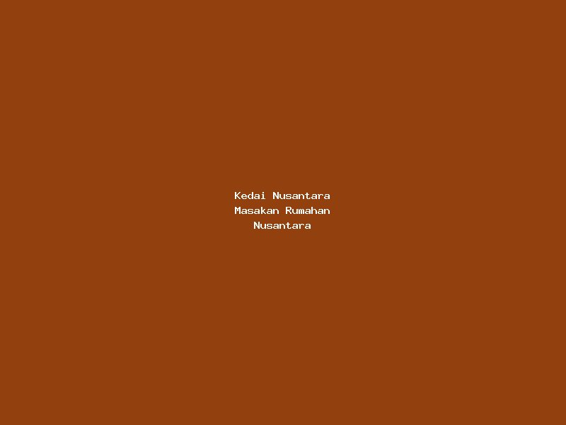 Kedai Nusantara